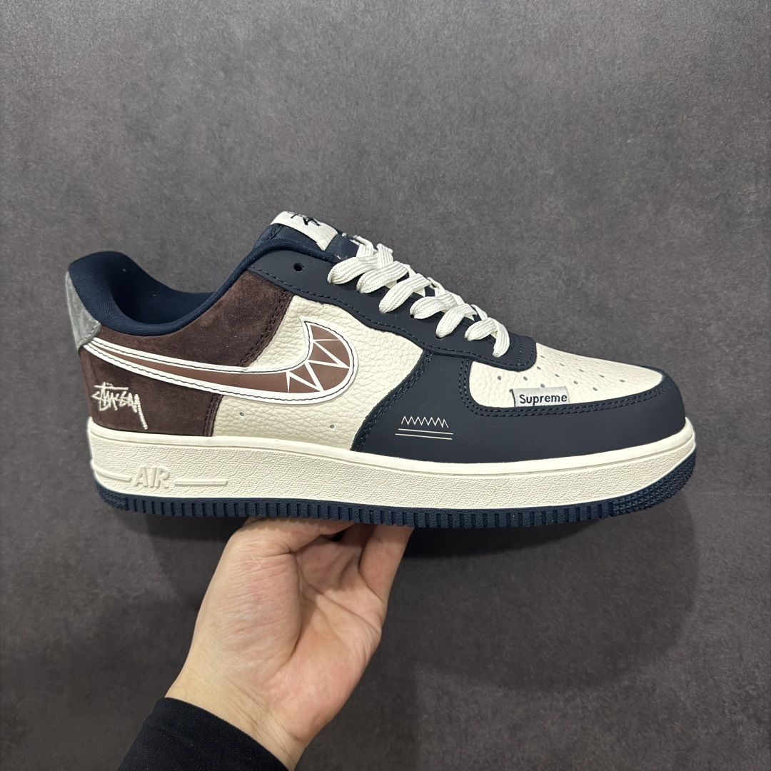 260  【定制版】海外限量发售NIke Air Force 1 '07 Low “斯图西联名——白蓝巧克力”空军一号 低帮 KK1988-061