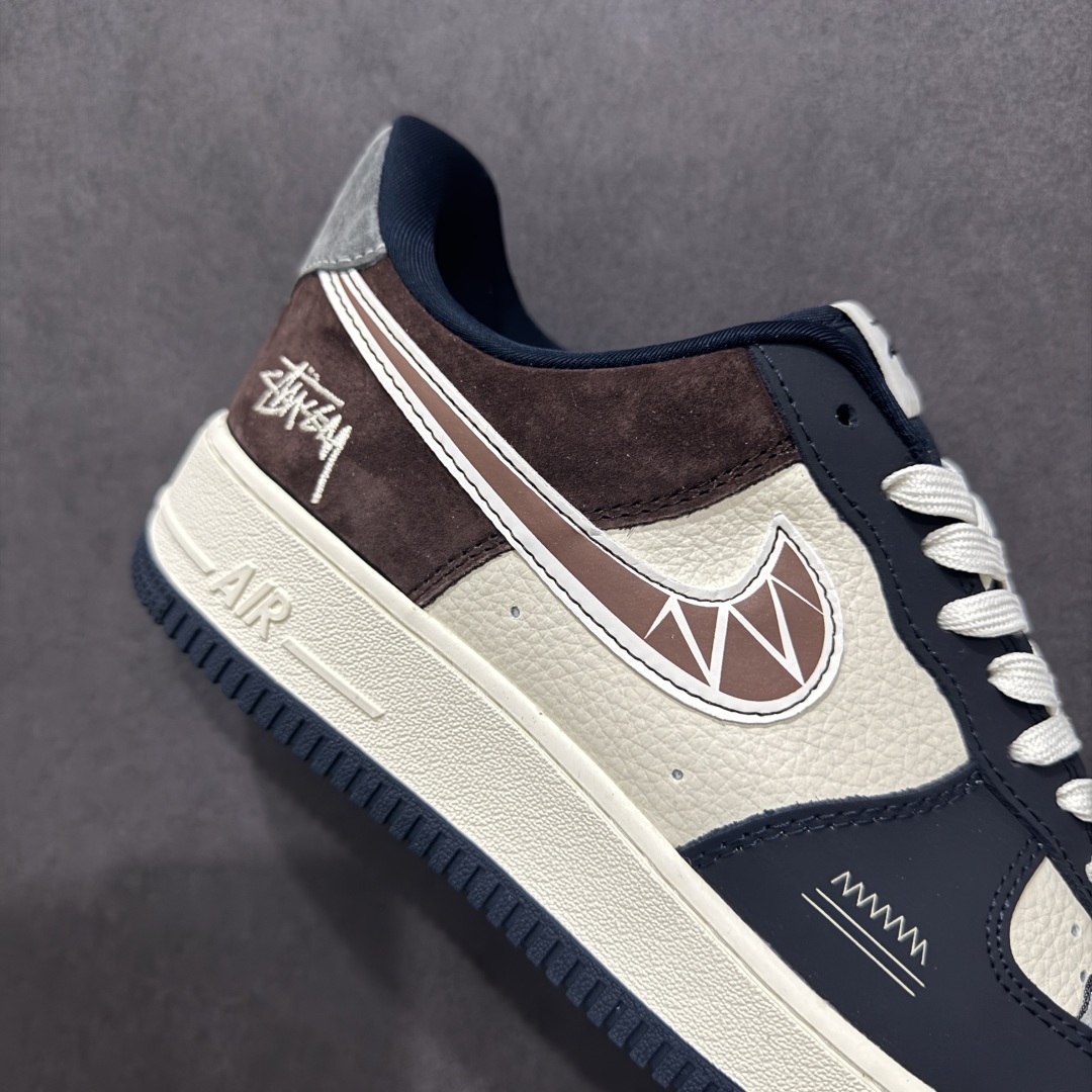 260  【定制版】海外限量发售NIke Air Force 1 '07 Low “斯图西联名——白蓝巧克力”空军一号 低帮 KK1988-061