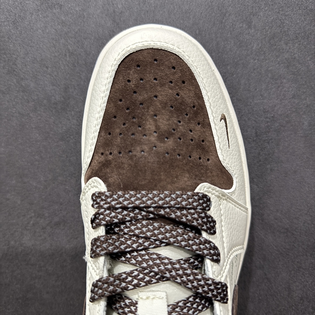 260  【定制版】Air Jordan 1 Retro Low x Stussy 白棕小钩  XS6086-015