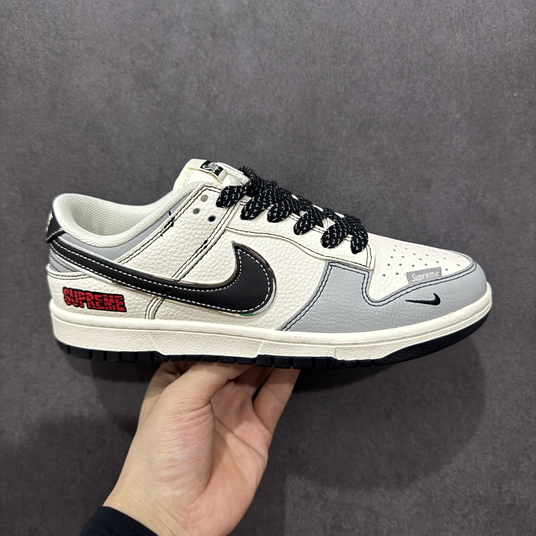 260  【定制版】Nike SB Dunk Low x Supreme 白灰黑小钩 SD6868-103