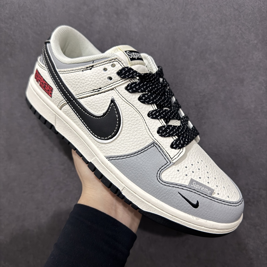 260  【定制版】Nike SB Dunk Low x Supreme 白灰黑小钩 SD6868-103