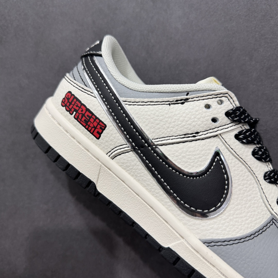 260  【定制版】Nike SB Dunk Low x Supreme 白灰黑小钩 SD6868-103