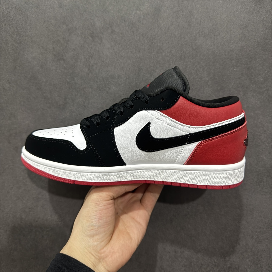 200  【K版版纯】Air Jordan 1 Low ”White Black Gym Red”  低帮 黑红色 AJ1 乔丹1代 aj1 乔1 低邦 黑白红  IB8971-106
