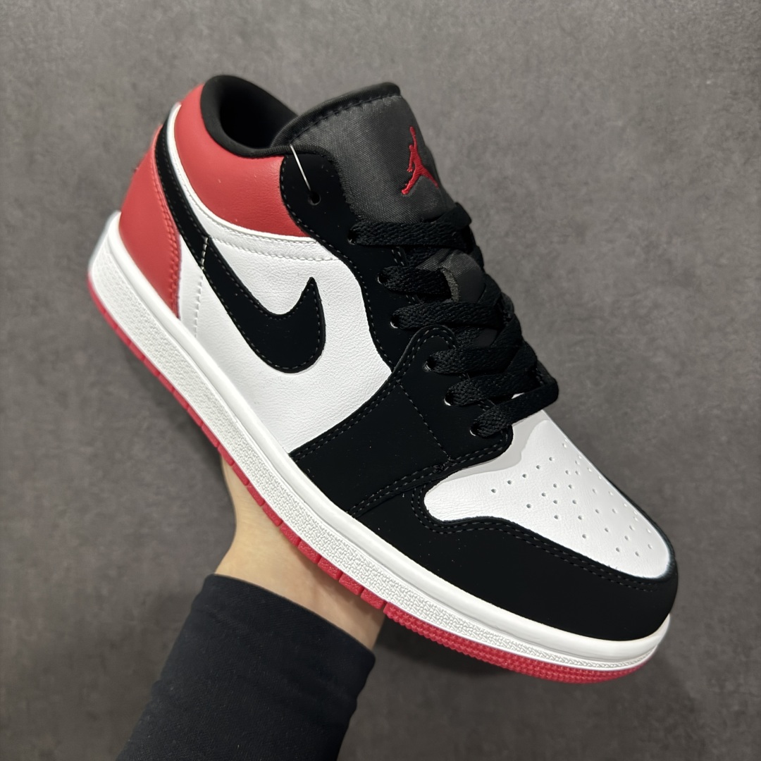 200  【K版版纯】Air Jordan 1 Low ”White Black Gym Red”  低帮 黑红色 AJ1 乔丹1代 aj1 乔1 低邦 黑白红  IB8971-106
