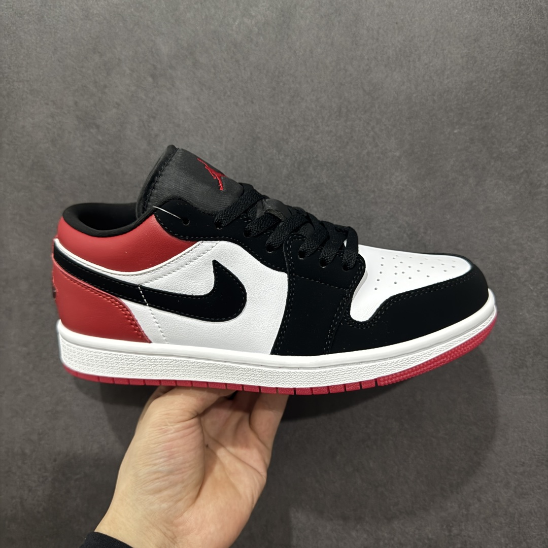 200  【K版版纯】Air Jordan 1 Low ”White Black Gym Red”  低帮 黑红色 AJ1 乔丹1代 aj1 乔1 低邦 黑白红  IB8971-106