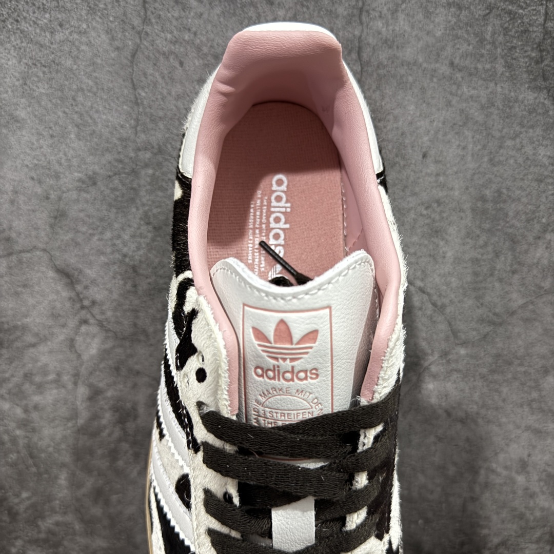 200  Adidas Samba OG ”Cow Print”  灰白棕 奶牛马毛 复古桑巴板鞋   JR1256