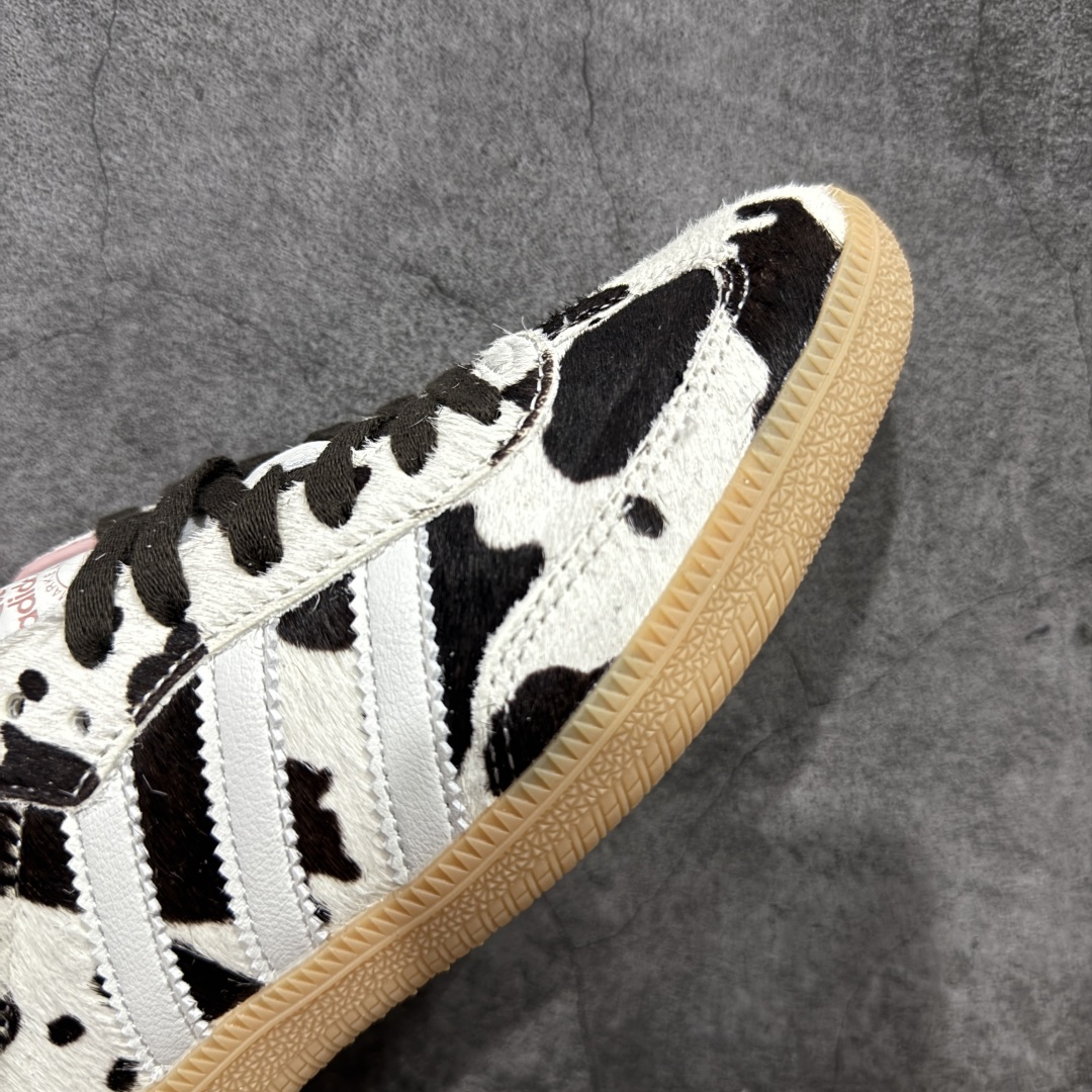 200  Adidas Samba OG ”Cow Print”  灰白棕 奶牛马毛 复古桑巴板鞋   JR1256