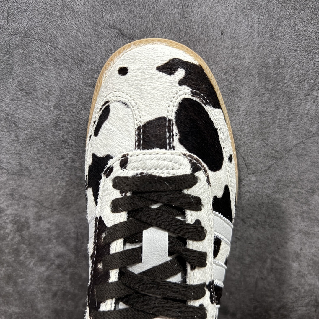 200  Adidas Samba OG ”Cow Print”  灰白棕 奶牛马毛 复古桑巴板鞋   JR1256