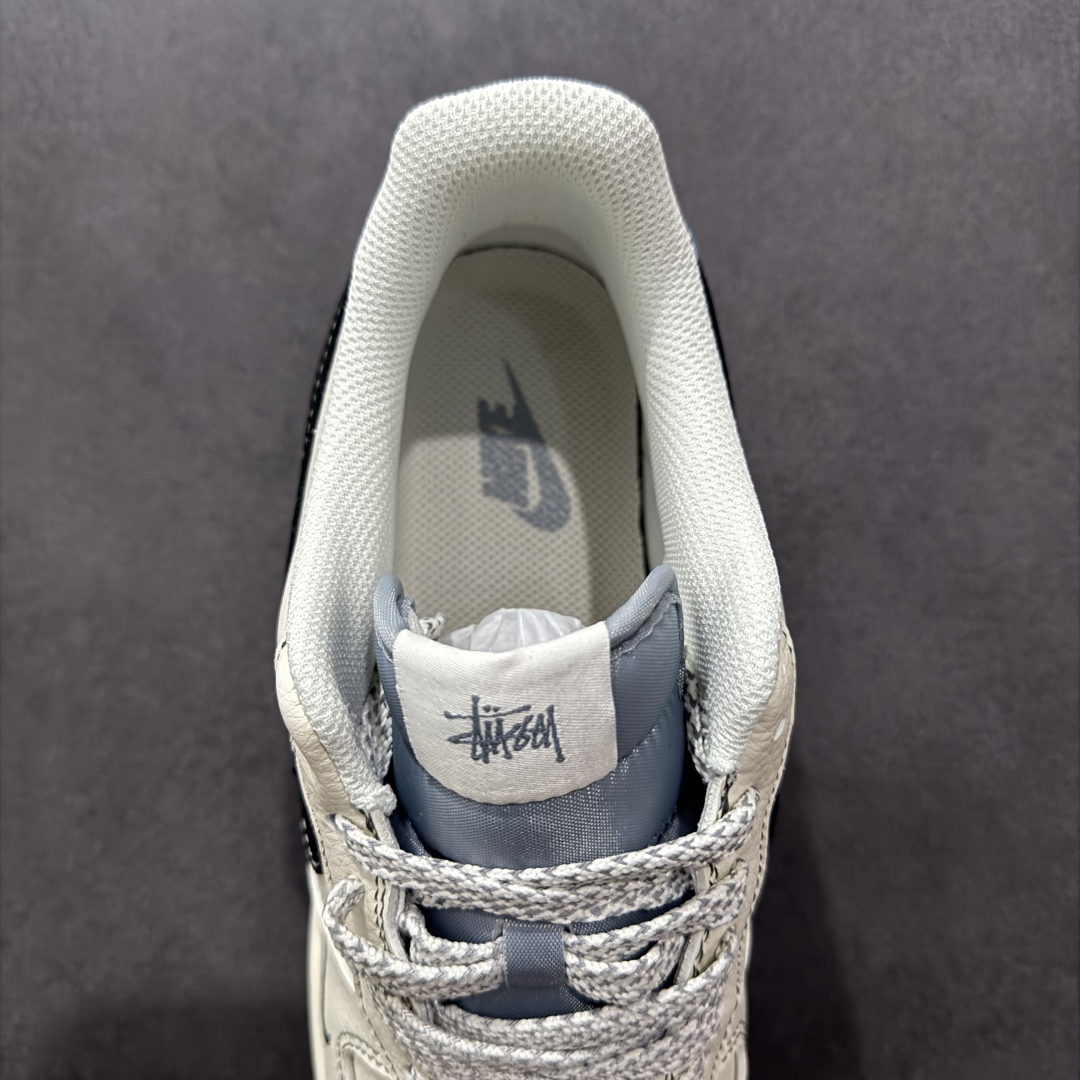 260  【定制版】海外限量发售NIke Air Force 1 '07 Low “斯图西联名——灰底黑勾”空军一号 低帮 运动鞋    XZ6188-761