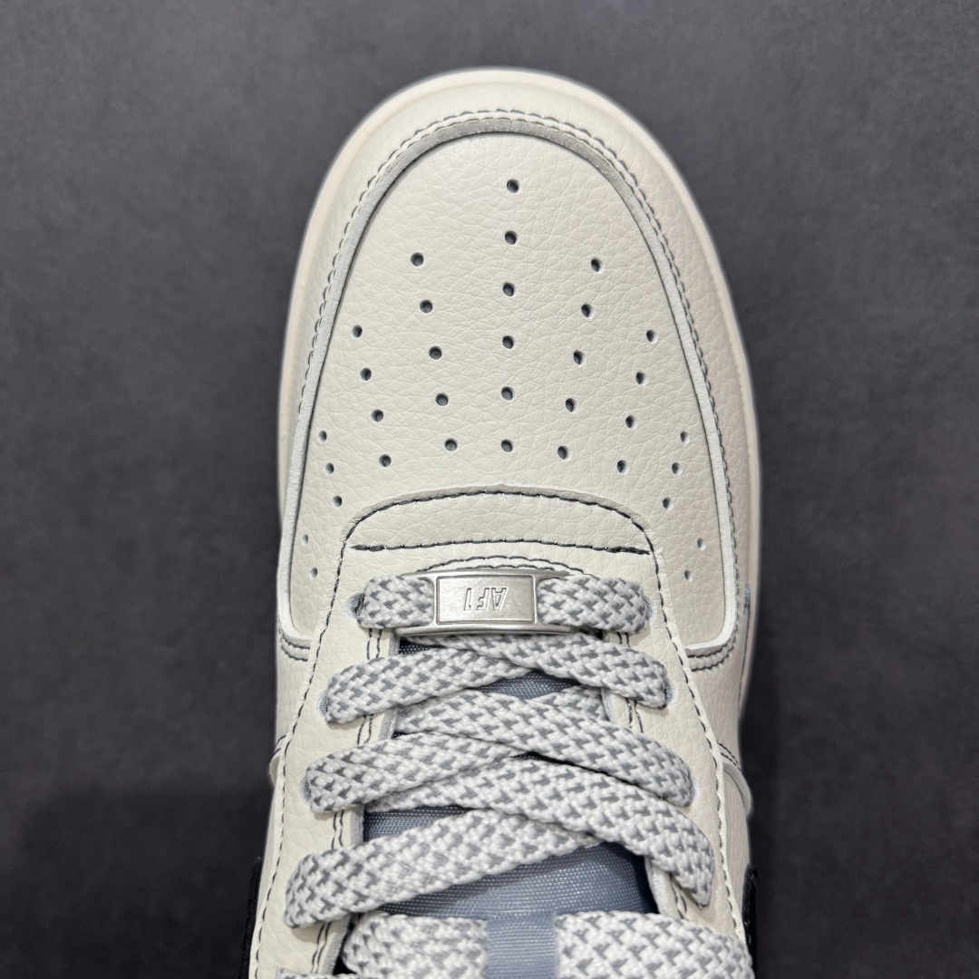 260  【定制版】海外限量发售NIke Air Force 1 '07 Low “斯图西联名——灰底黑勾”空军一号 低帮 运动鞋    XZ6188-761