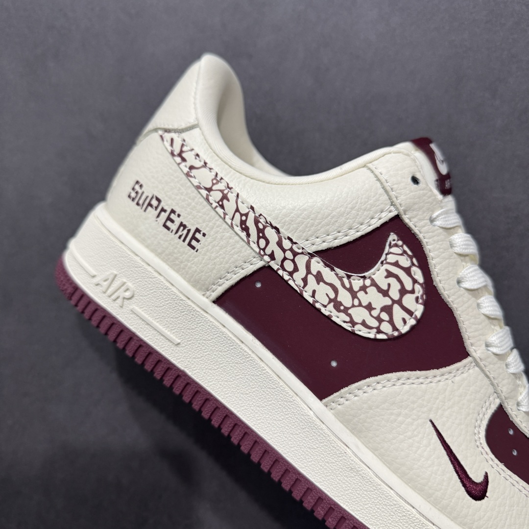 NIke Air Force 1 '07 Low “Supreme联名——米酒红”空军一号 低帮 运动鞋 休闲鞋 KK1988-070