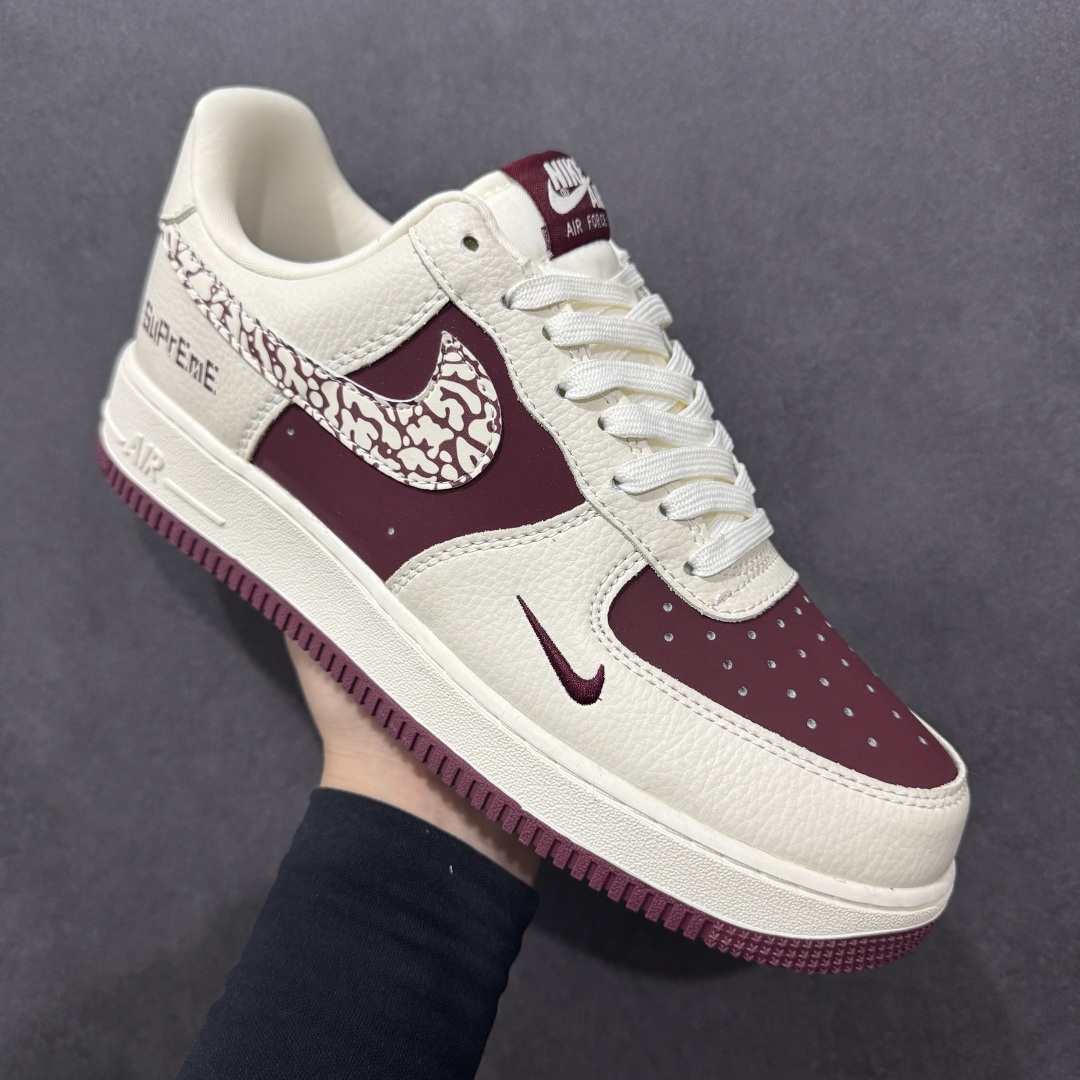 NIke Air Force 1 '07 Low “Supreme联名——米酒红”空军一号 低帮 运动鞋 休闲鞋 KK1988-070