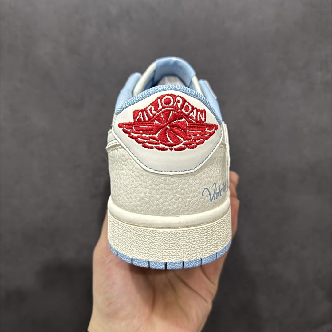 280  【定制版】Travis Scott x Fragment Design x Air Jordan 1 Low OG SP 乔1暴力熊联名 卡通米蓝 低帮文化休闲板鞋 XS7089-528