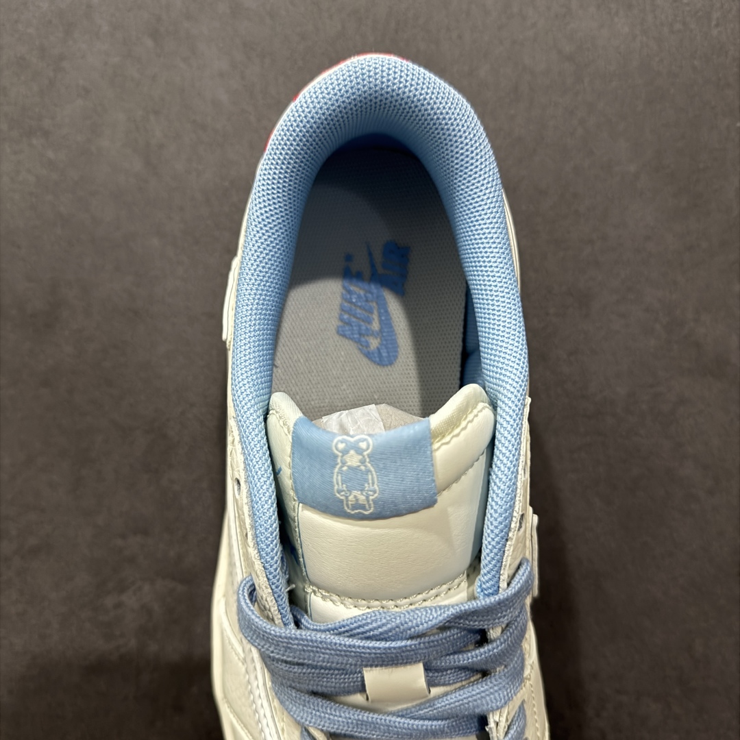280  【定制版】Travis Scott x Fragment Design x Air Jordan 1 Low OG SP 乔1暴力熊联名 卡通米蓝 低帮文化休闲板鞋 XS7089-528