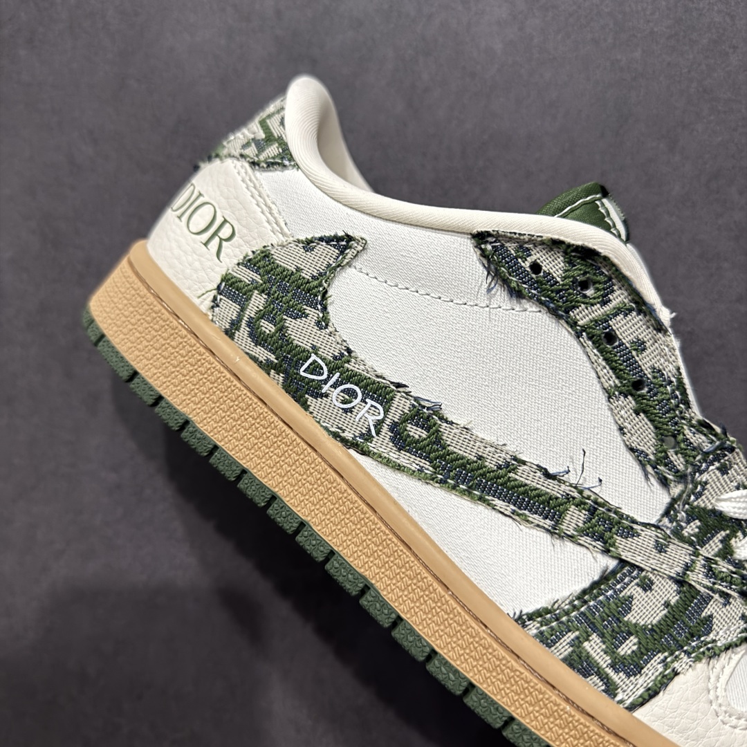 280  【定制版】Fragment x Travis Scott x Dior Air Jordan 1 Low 三方联名倒钩 XS2024-010