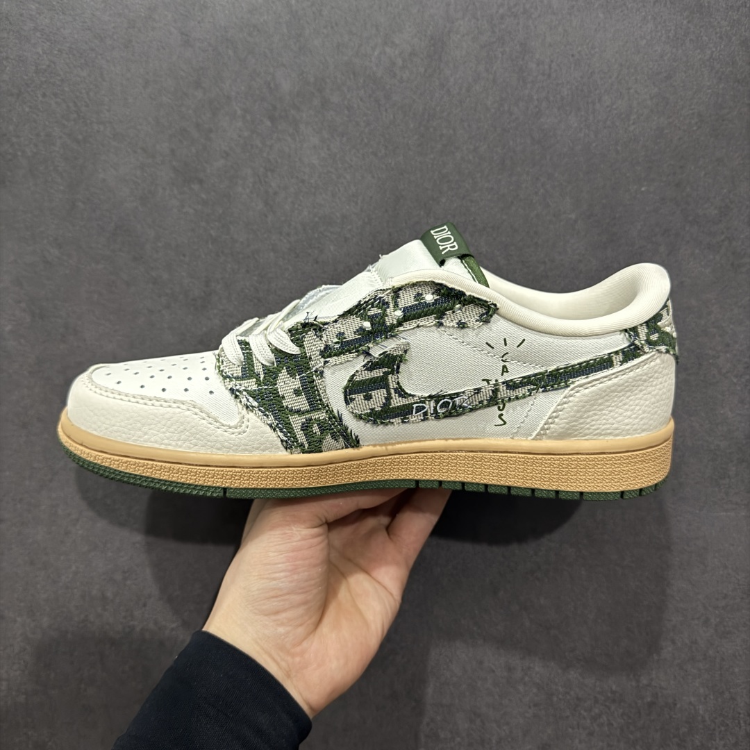 280  【定制版】Fragment x Travis Scott x Dior Air Jordan 1 Low 三方联名倒钩 XS2024-010