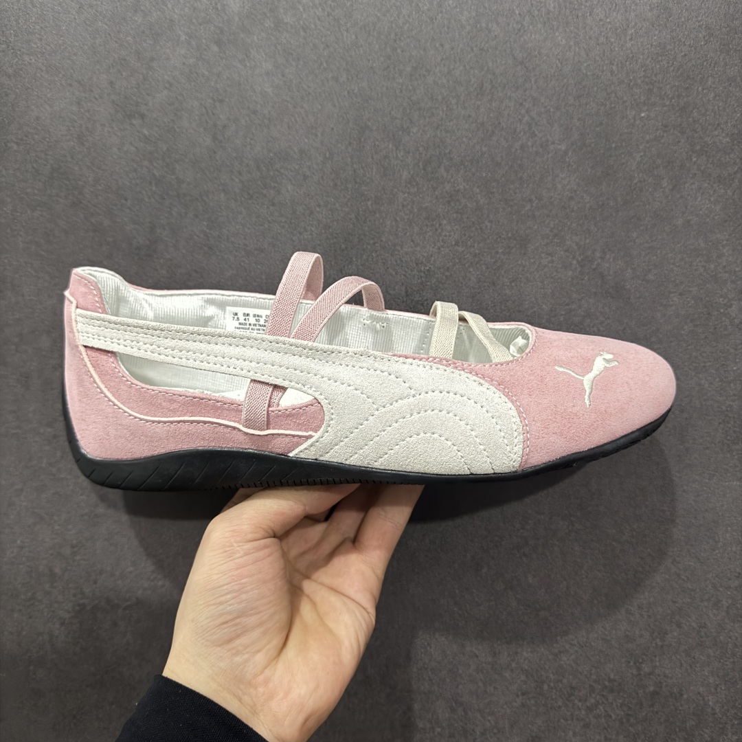 【公司级】Puma Speedcat 舒适百搭 低帮 芭蕾鞋 #朴彩英 rose 同款 黑粉配色甜酷感拉满 低帮设计超显脚踝纤细,上脚轻盈又舒适。不管日常出街还是运动都适配,防滑耐磨超抗造。 尺码:36 37.5 38 38.5 39 40-选品中心