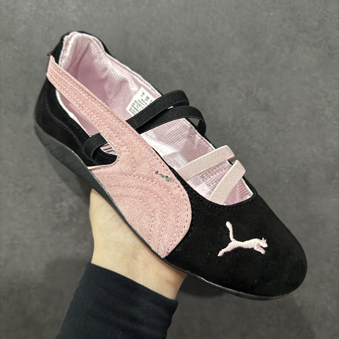 图片[3]-【公司级】Puma Speedcat 舒适百搭 低帮 芭蕾鞋 #朴彩英 rose 同款 黑粉配色甜酷感拉满 低帮设计超显脚踝纤细，上脚轻盈又舒适。不管日常出街还是运动都适配，防滑耐磨超抗造。 尺码：36 37.5 38 38.5 39 40-选品中心
