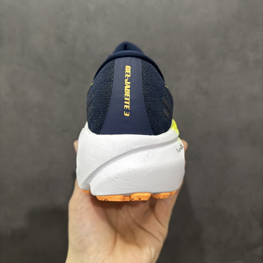 图片[4]-【公司级】Asics Gel-Jadeite 3 纯原版本 亚瑟士运动休闲透气专业跑鞋 ASICS GEL技术 可提供柔软的缓冲体验 它使用Nyla-sheen合成纤维面料和DURASKIN增强材料精心制作而成 此外 还采用了防扭矩稳定系统 以及三密度中底和带有橡胶后跟胶的吹塑橡胶外底 为这种中高里程儿童创造了画龙点睛的一笔 尺码：36-45-选品中心