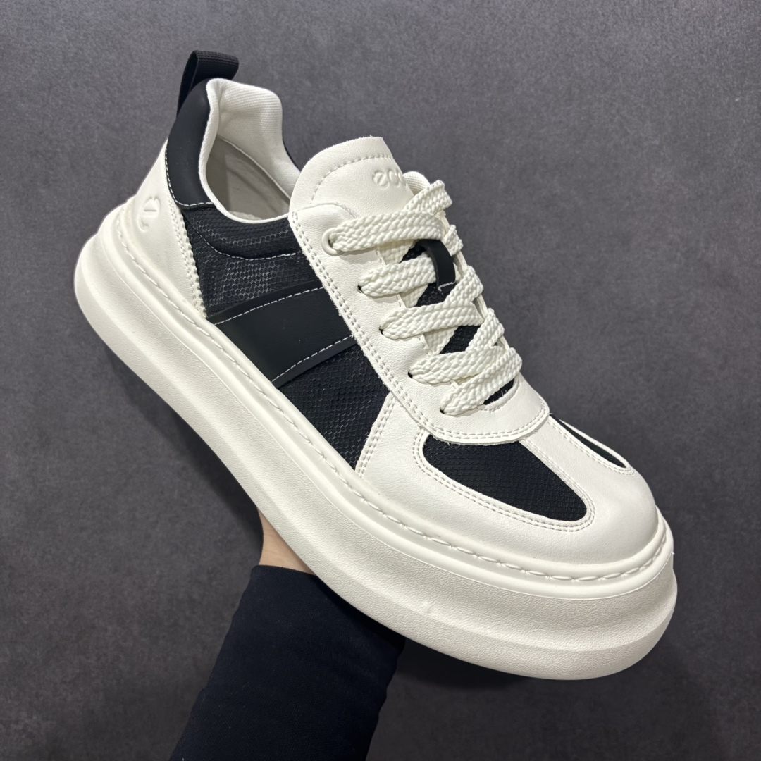 280  ECCO爱步男款休闲鞋 25年新品舒适耐磨平底板鞋