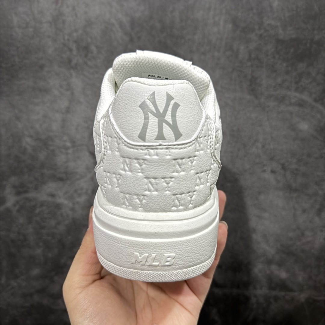 190  【纯原订单】MLB Chunky Liner Basic NY复古印花学长鞋系列低帮轻量增高厚底百搭休闲运动慢跑鞋板鞋