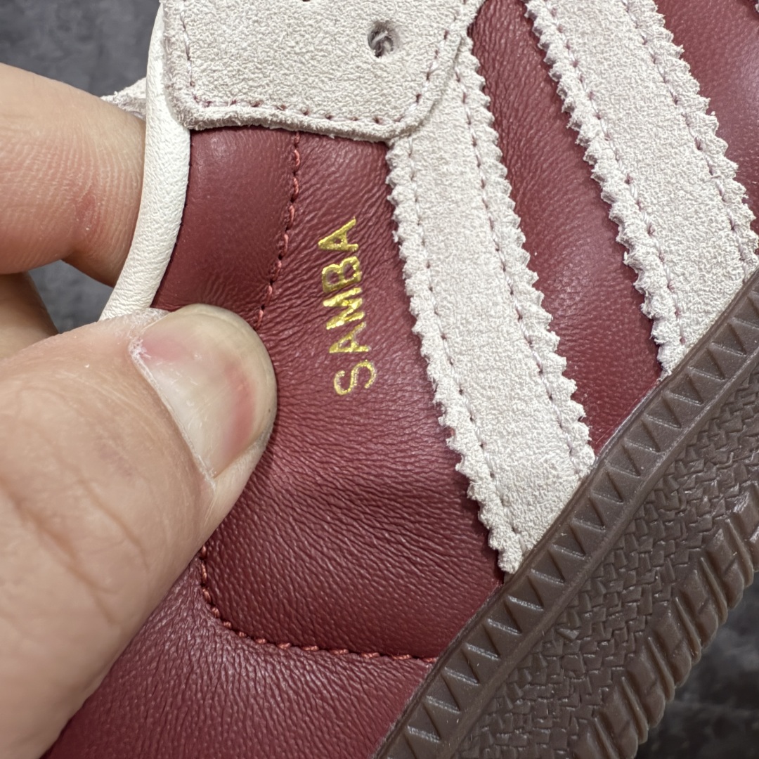 图片[4]-【CG纯原】市面最顶级品质没有之一！ 此版鞋身全部采用进口原厂头层皮 原厂头层 区分市面偷工减料！ Adidas Originals Samba 桑巴德训鞋 红白 原版原楦原材，99.999%还原度 鞋带都是原厂的，系鞋带的方式都同步ZP！ 货号：JI3216 尺码：36 36.5 37 38 38.5 39 40 40.5 41 42 42.5 43 44 44.5 45-选品中心