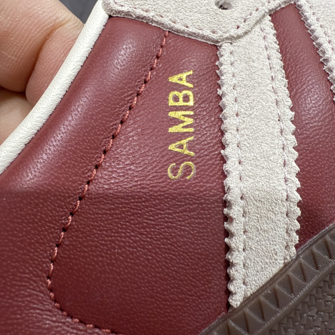 图片[3]-【CG纯原】市面最顶级品质没有之一！ 此版鞋身全部采用进口原厂头层皮 原厂头层 区分市面偷工减料！ Adidas Originals Samba 桑巴德训鞋 红白 原版原楦原材，99.999%还原度 鞋带都是原厂的，系鞋带的方式都同步ZP！ 货号：JI3216 尺码：36 36.5 37 38 38.5 39 40 40.5 41 42 42.5 43 44 44.5 45-选品中心