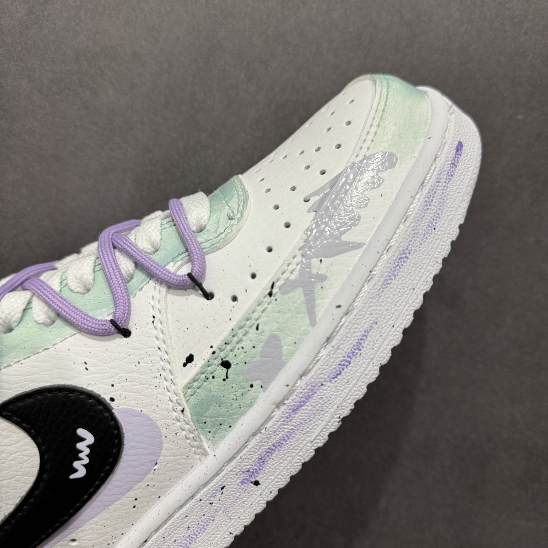 260  【定制版】Nike Court Vision Low 解构绑带 休闲运动板鞋 纯原版本 低帮百搭透气休闲运动板鞋  DH2987-077