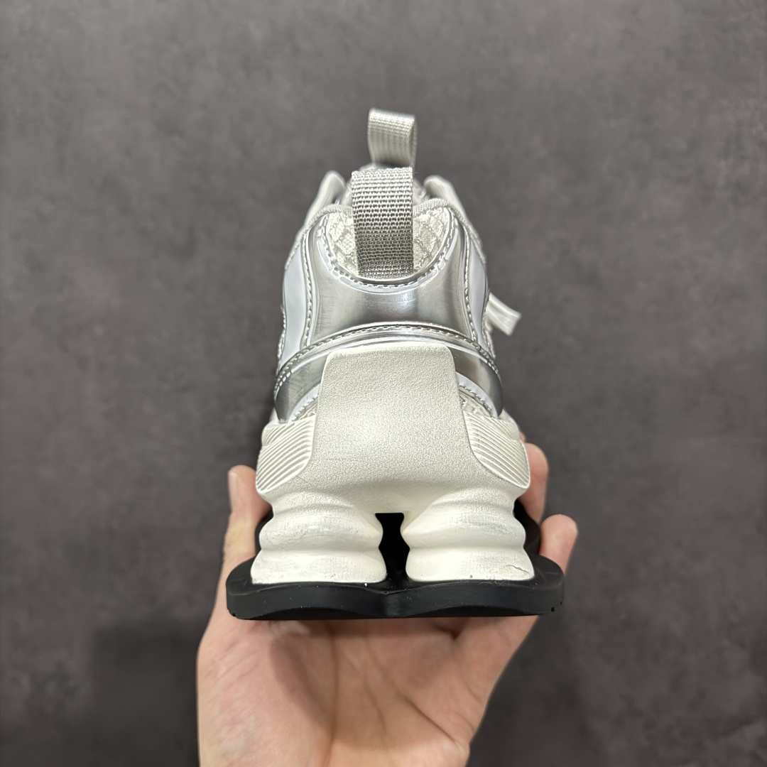 220   GG-CC 林允同款 5CM厚底增高 星河粒子 银白色  银角大王 月牙底绑带镂空老爹鞋  G25U9778