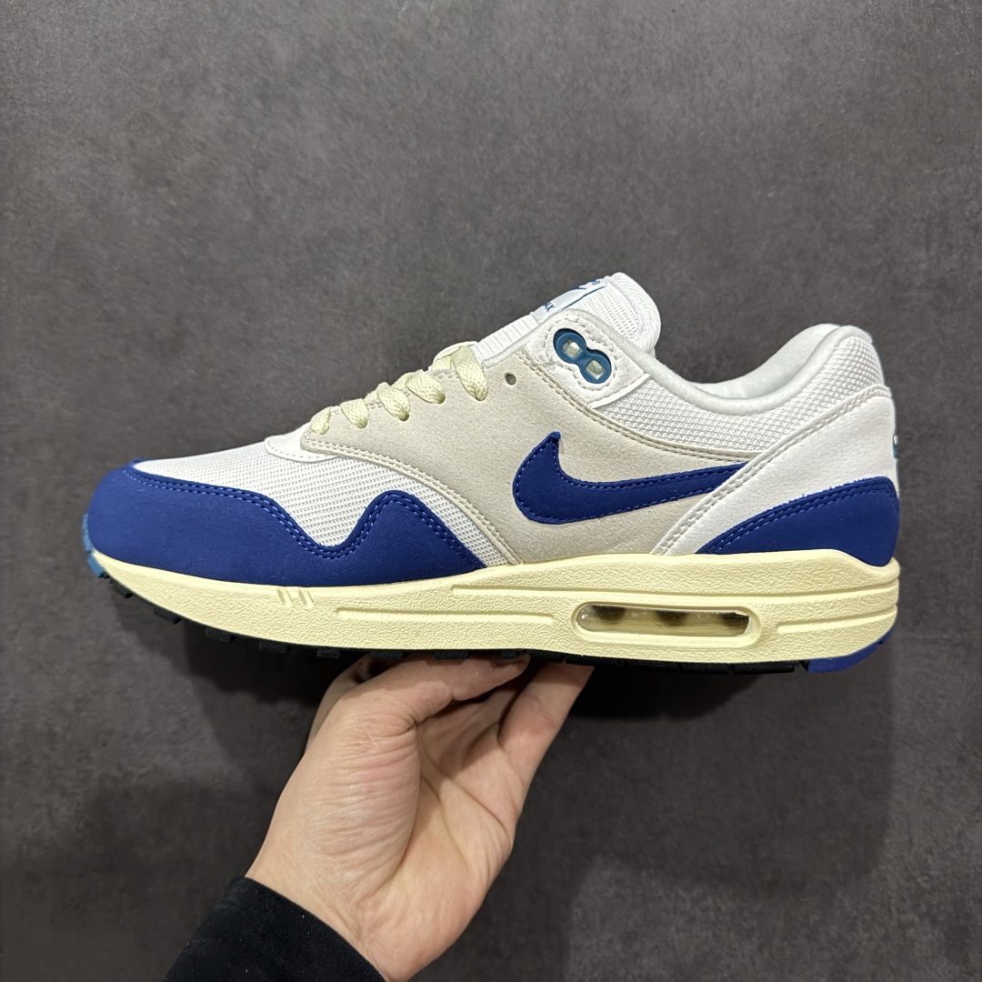 200  NK Air Max 1  初代复古气垫慢跑鞋白灰蓝 FQ8048-133