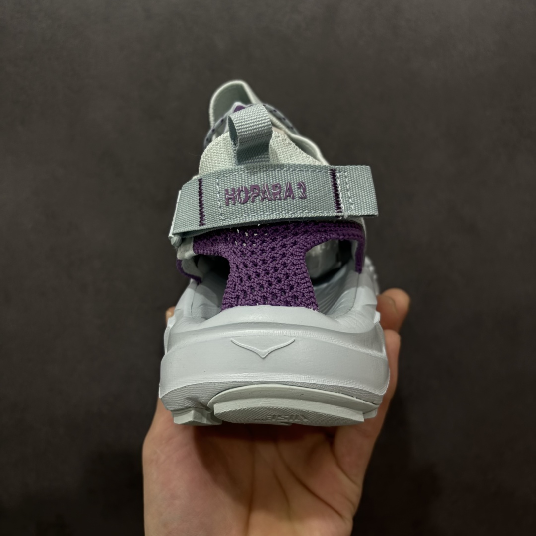 图片[4]-【绿x版】Hoka W Hopara 2 霍帕拉系列水路两用溯溪涉水休闲户外露营凉鞋 作为先锋品牌的 HOKA ONE ONE总是以独特的方式 HOPARA是一款溯溪鞋 又名排水鞋 可长期用于涉水和溯溪 保护脚底和脚趾的安全和舒适 鞋面材料速干 透气 耐磨 鞋底防滑 耐磨 抓地能力强 出于安全考虑 设计要求较高-涉水溯溪过程中 水 泥沙 可以直接从鞋内大孔排出 细纹鞋底使在岩石上抓地能力强 避免打滑 而上路后 鞋面具有快干透气等优点 尺码：36 36.5 37.5 38 39 40 40.5 41 42 42.5 43 44 45-选品中心