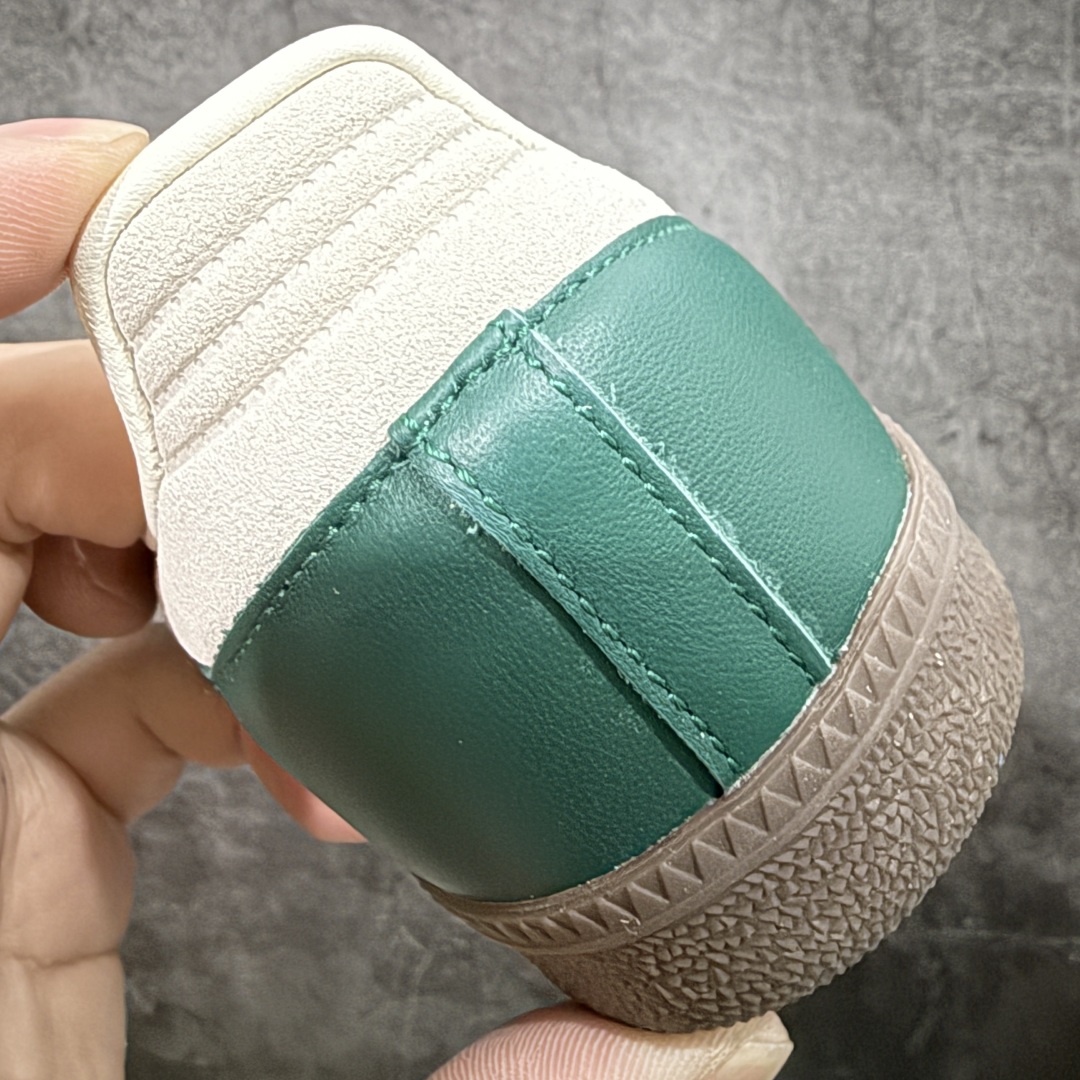 图片[2]-【CG纯原】市面最顶级品质没有之一！ 此版鞋身全部采用进口原厂头层皮 原厂头层 区分市面偷工减料！ Adidas Originals Samba 桑巴德训鞋 绿白 原版原楦原材，99.999%还原度 鞋带都是原厂的，系鞋带的方式都同步ZP！ 货号：JI3215 尺码：36 36.5 37 38 38.5 39 40 40.5 41 42 42.5 43 44 44.5 45-选品中心