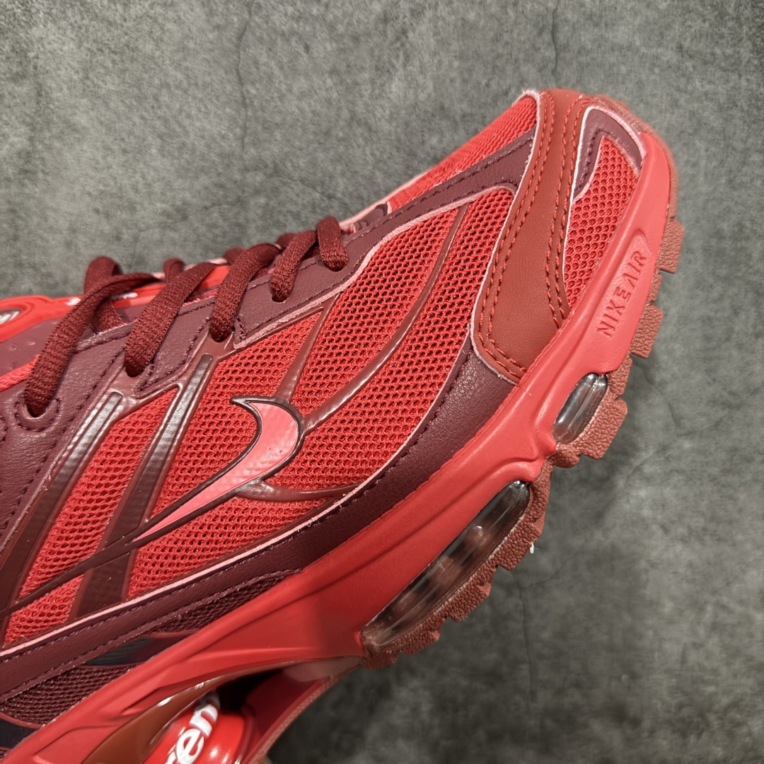 图片[6]-【外贸版】Supreme x Nike Shox Ride 2 SP联名扣篮系列休闲运动鞋.时尚男女篮球鞋缓震慢跑鞋 DN1615 101 Shox系列 舒适与时尚的完美结合，这款现代经典之作，凭借脚跟下方的四个支撑柱和前脚掌的Max Air技术，提供卓越的响应性缓震。鞋面采用真皮与合成革的混合材料，柔软且耐用。此外，鞋身的网眼材料和脚踝周围的通风孔得到了增强，能够保持脚部的凉爽。泡绵中底，橡胶外底。 货号： DN1615-600 尺码： 40-46 编码： T260270-选品中心