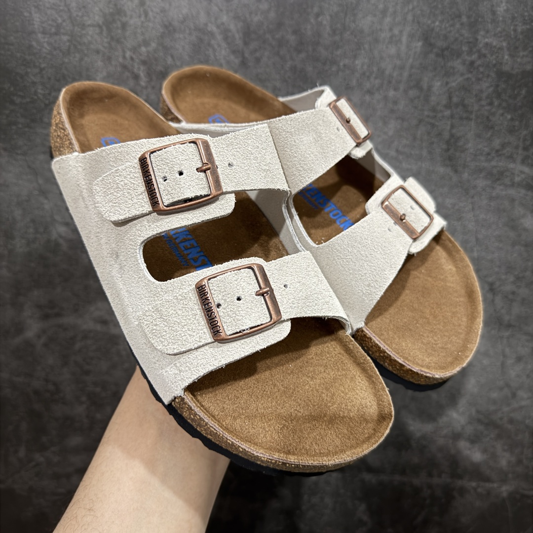 180  【DC纯原】Birkenstock Arizona 系列勃肯皮革绒面双扣时尚凉拖鞋