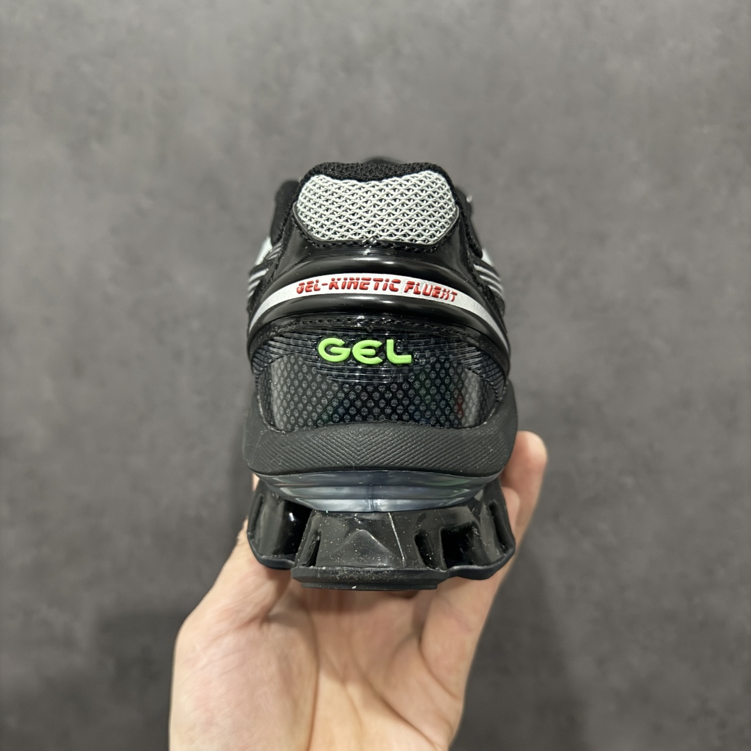 图片[4]-【纯原版】Asics Gel-Kinetic Fluent 纯原版本 亚瑟士运动休闲透气专业跑鞋 新一代缓震未来感跑鞋 鞋面复杂的切割和银色细节极具前卫风格 大底科技十足且独特外观的GEL 不仅在视觉上夺人眼球 同时可提供全天候的舒适缓冲 更多细节后半掌GEL+ 前半掌FFBlast中底科技堆叠 KIKO风的设计语言拼接ASICS鞋体流线 耐磨材质耐磨性强,稳定性高抓地更牢,不易打滑 货号： 1203A591 0013725 尺码：40-45-选品中心