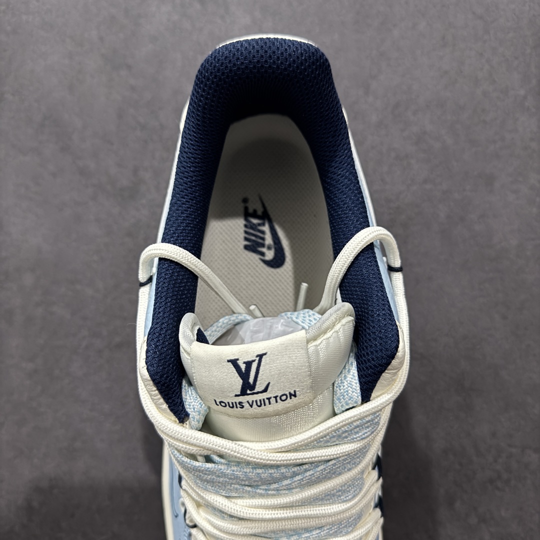 260  【定制版】Nike Air Force 1'07 Low LV联名 大学蓝抽绳 空军一号低帮休闲板鞋 DM6868-058