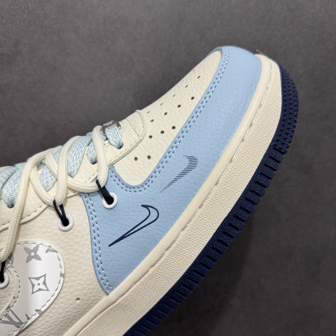 260  【定制版】Nike Air Force 1'07 Low LV联名 大学蓝抽绳 空军一号低帮休闲板鞋 DM6868-058