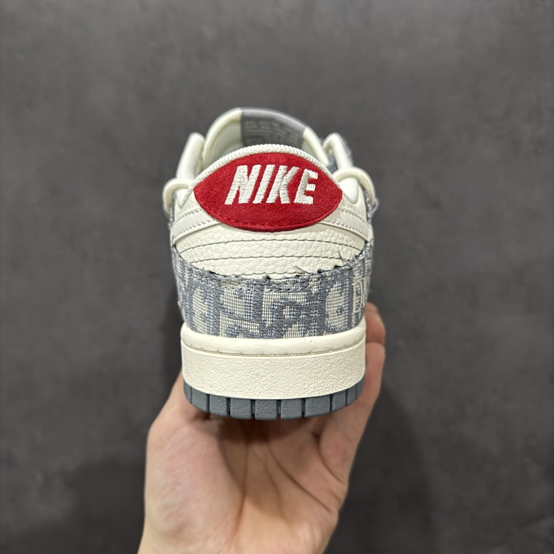 300  【定制版】Nike SB Dunk Low 迪奥联名 绑带织布白勾 周年高端定制 低帮休闲板鞋 SJ2068-316