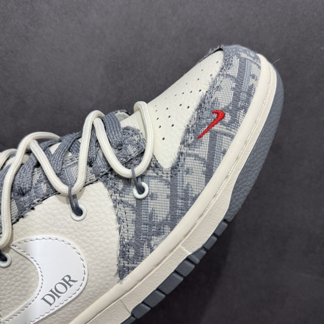 300  【定制版】Nike SB Dunk Low 迪奥联名 绑带织布白勾 周年高端定制 低帮休闲板鞋 SJ2068-316