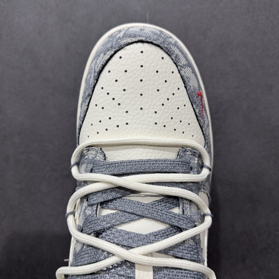 300  【定制版】Nike SB Dunk Low 迪奥联名 绑带织布白勾 周年高端定制 低帮休闲板鞋 SJ2068-316