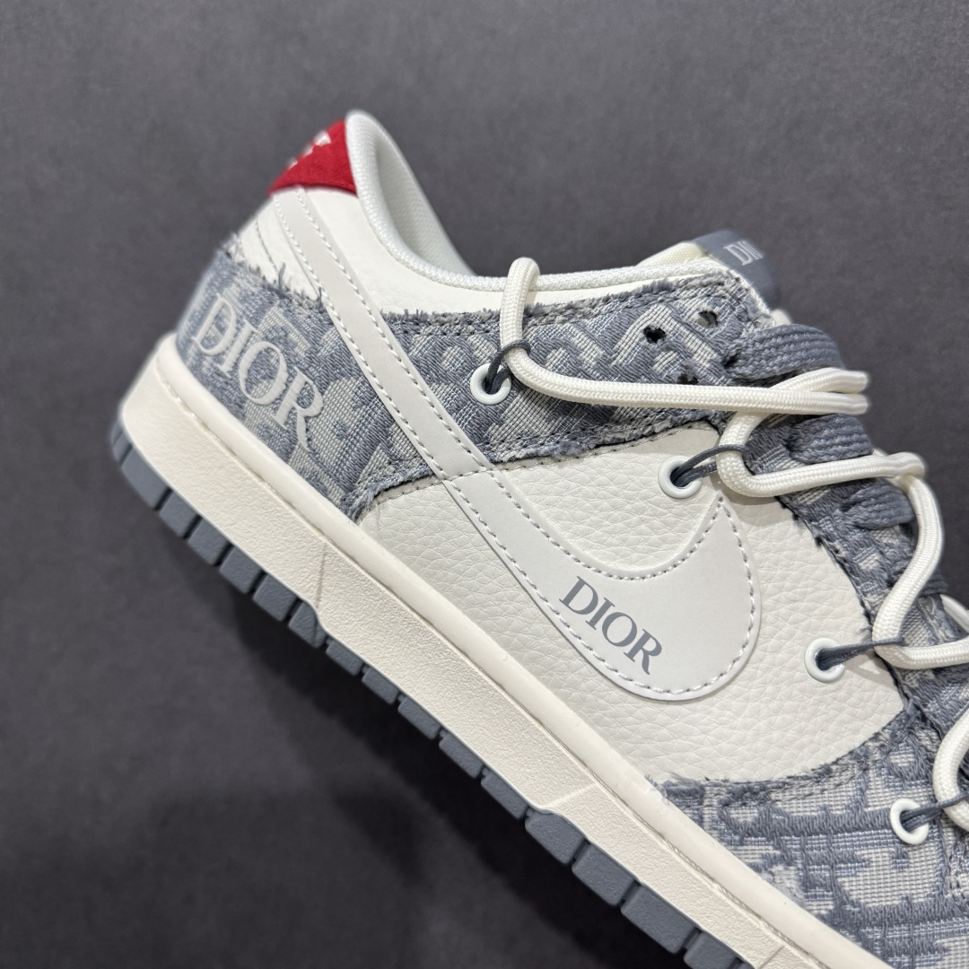 300  【定制版】Nike SB Dunk Low 迪奥联名 绑带织布白勾 周年高端定制 低帮休闲板鞋 SJ2068-316