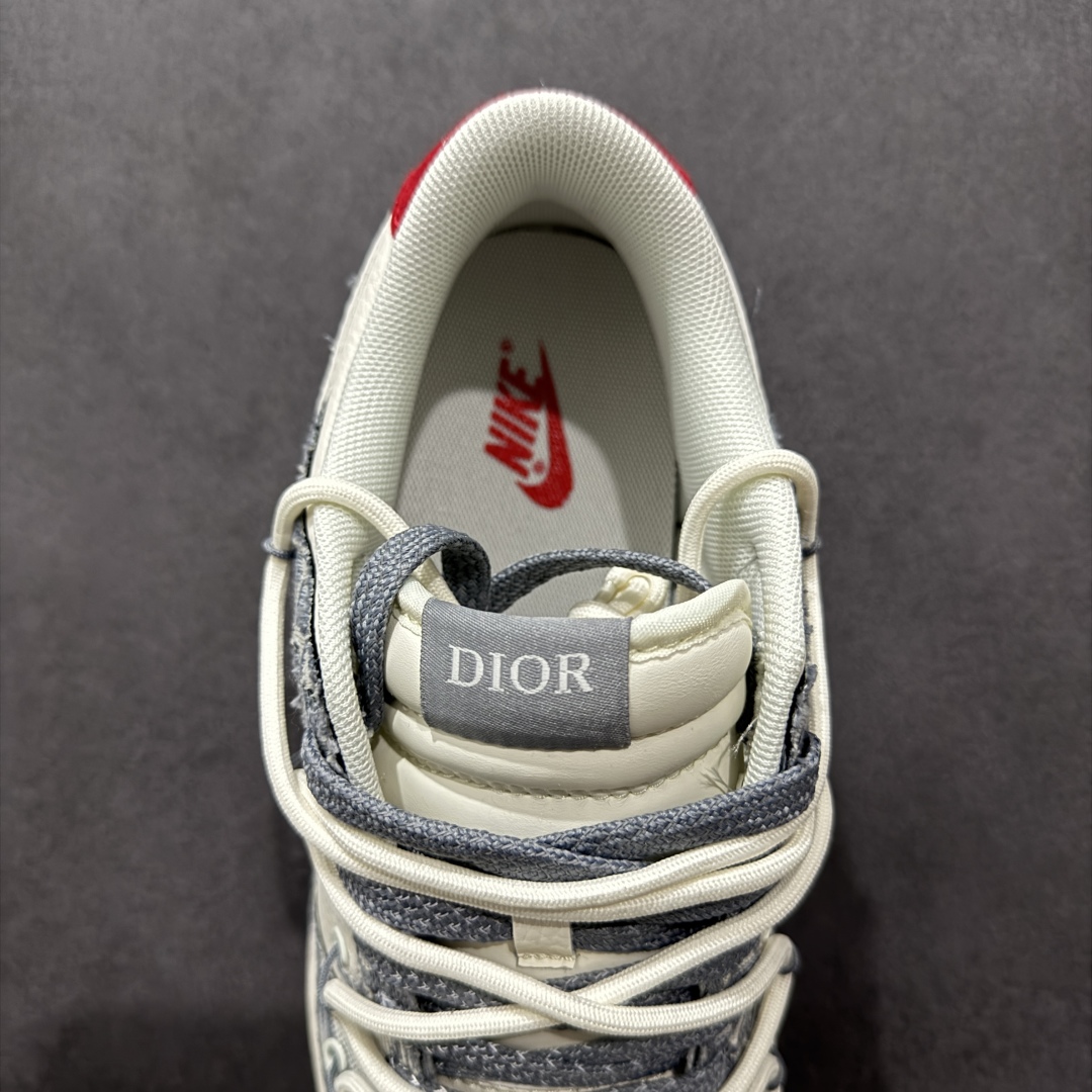 300  【定制版】Nike SB Dunk Low 迪奥联名 绑带织布白勾 周年高端定制 低帮休闲板鞋 SJ2068-316
