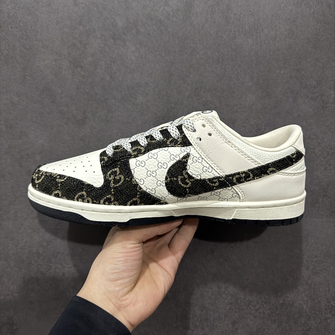 280  【定制版】Nike SB Dunk Low 古驰联名 黑牛仔 周年高端定制 低帮休闲板鞋 CH8311-286