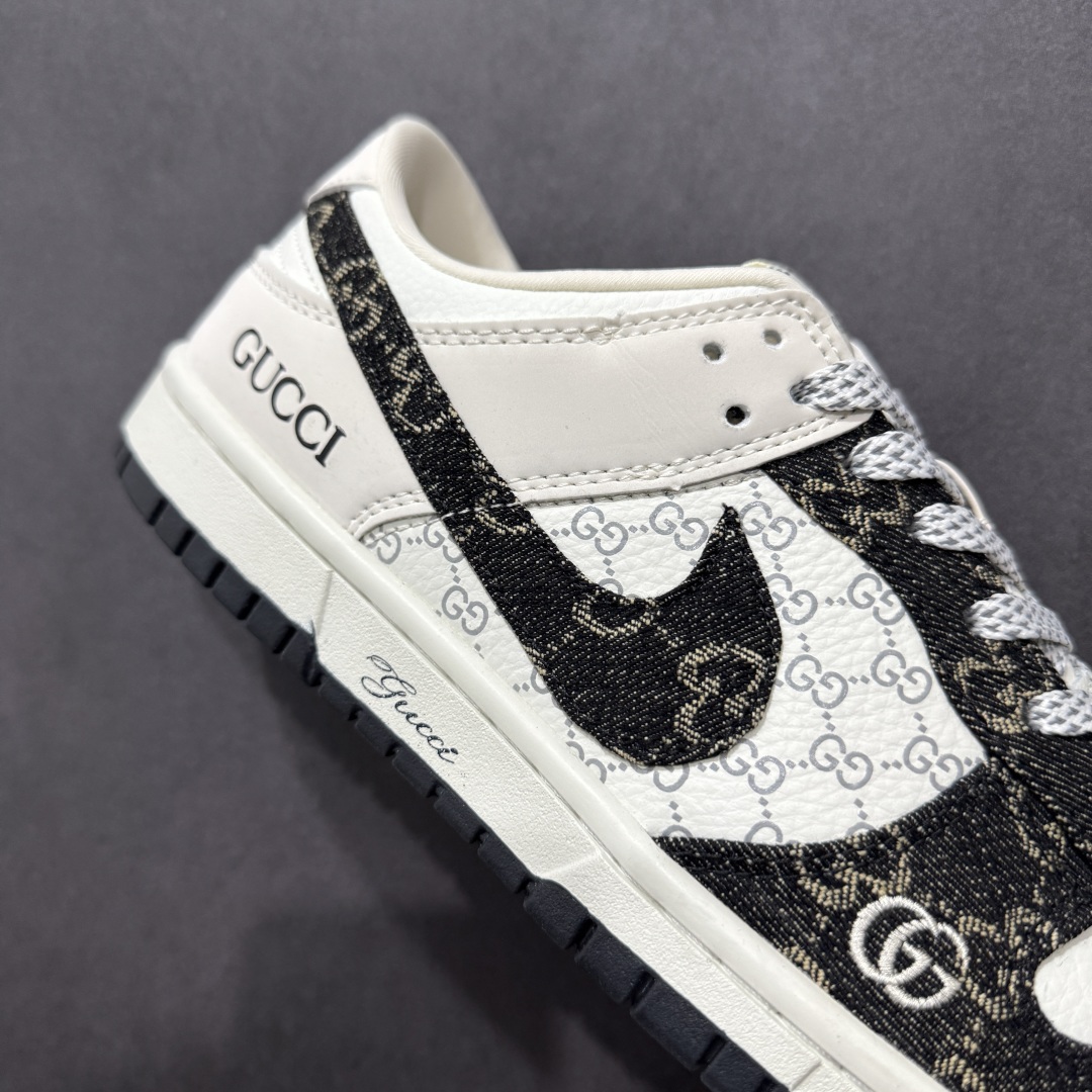 280  【定制版】Nike SB Dunk Low 古驰联名 黑牛仔 周年高端定制 低帮休闲板鞋 CH8311-286