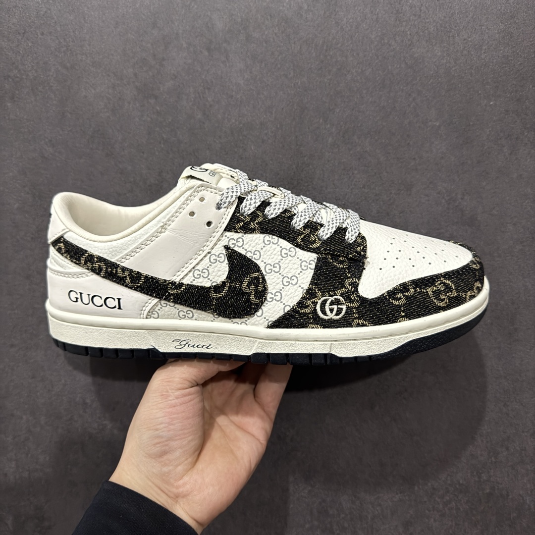 280  【定制版】Nike SB Dunk Low 古驰联名 黑牛仔 周年高端定制 低帮休闲板鞋 CH8311-286