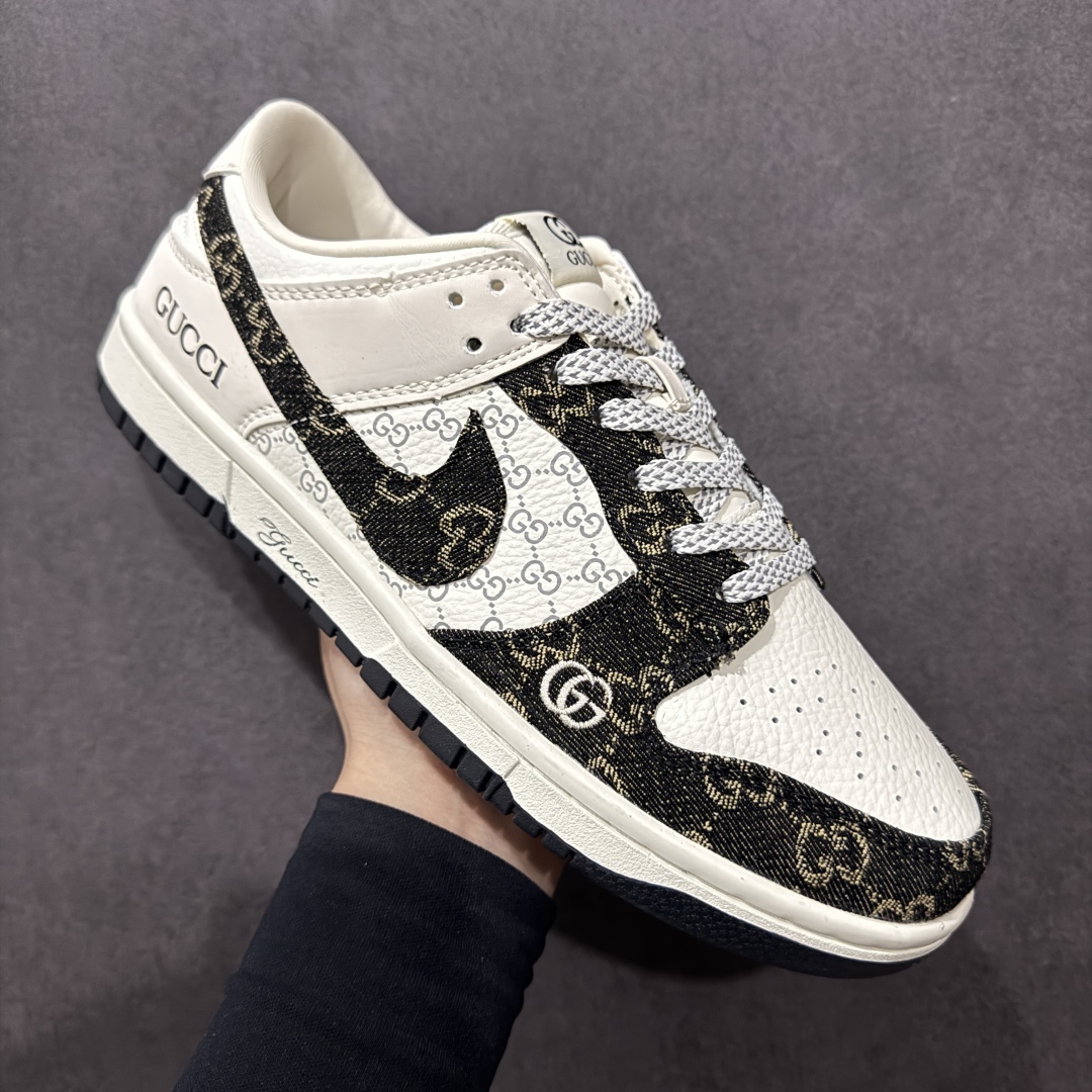280  【定制版】Nike SB Dunk Low 古驰联名 黑牛仔 周年高端定制 低帮休闲板鞋 CH8311-286