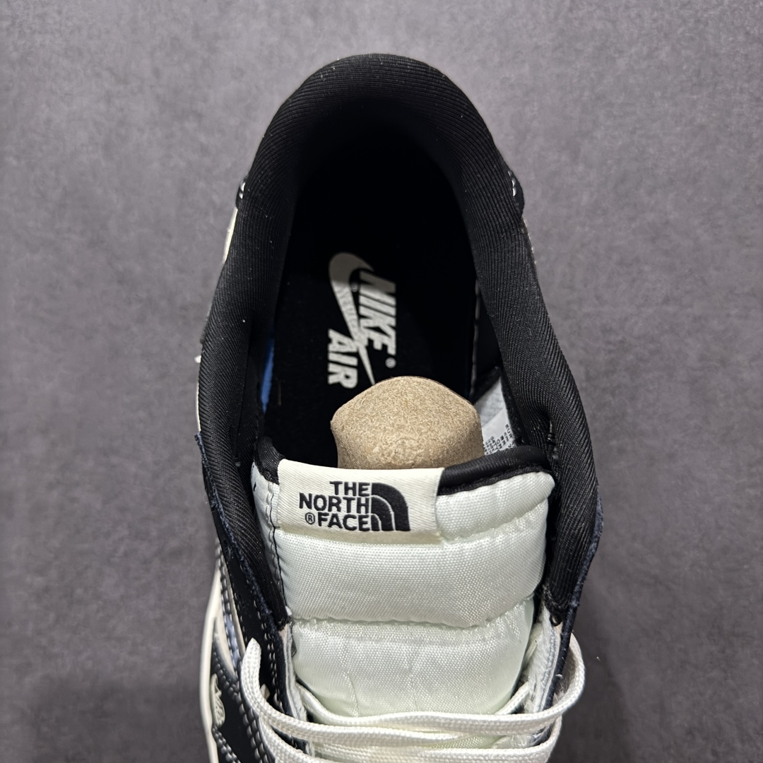 280  【定制版】Travis Scott x Fragment Design x Air Jordan 1 Low OG SP AJ1 乔1 北面联名 米黑涂鸦勾 低帮文化休闲板鞋 XS2024-021
