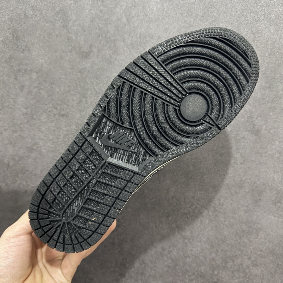 280  【定制版】Travis Scott x Fragment Design x Air Jordan 1 Low OG SP AJ1 乔1 北面联名 米黑涂鸦勾 低帮文化休闲板鞋 XS2024-021