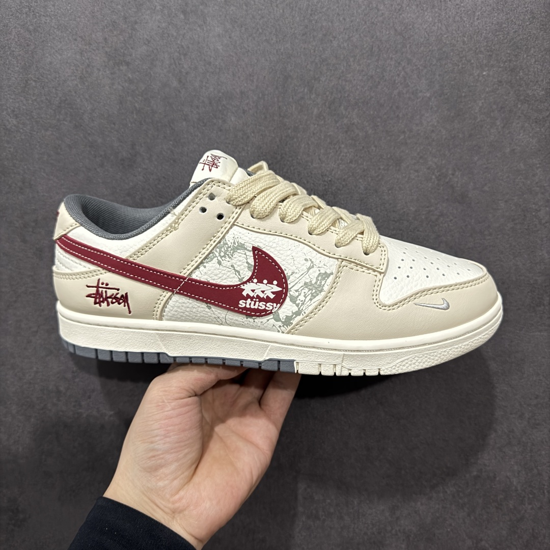 260  【定制版】Nike SB Dunk Low x Stussy 米白红小钩 JY6988-103