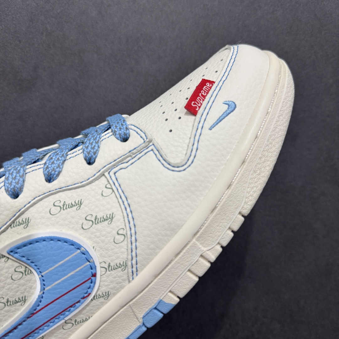 280  【定制版】Nike SB Dunk Low 斯图西联名 双拼蓝线 周年高端定制 低帮休闲板鞋 XS6089-534